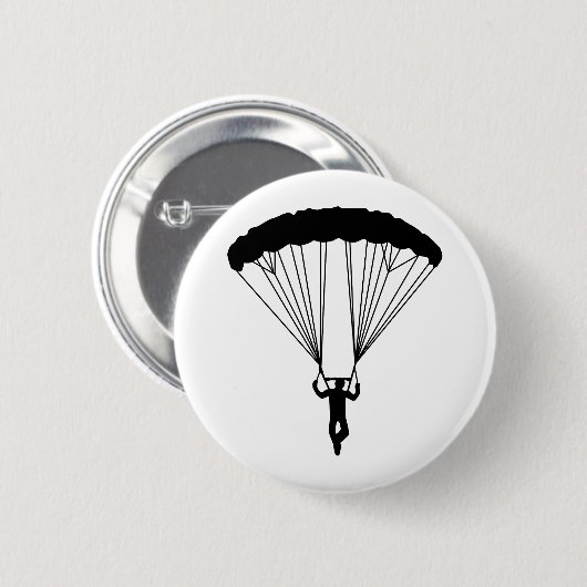 Skydiver Silhouette Button (Vorne & Hinten)
