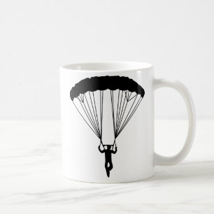 Skydiver Silhouette Kaffeetasse