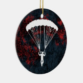 Skydiver Silhouette Keramik Ornament (Rechts)
