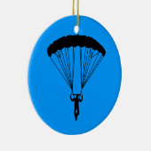 Skydiver-Silhouette Keramikornament (Rechts)