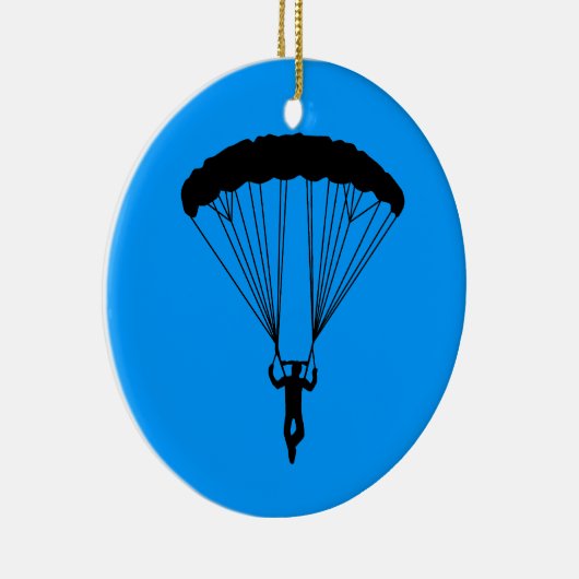 Skydiver-Silhouette Keramikornament (Rechts)