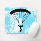 Skydiver Silhouette Mousepad (Mit Mouse)