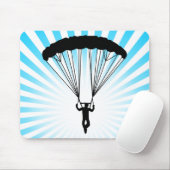 Skydiver Silhouette Mousepad (Mit Mouse)