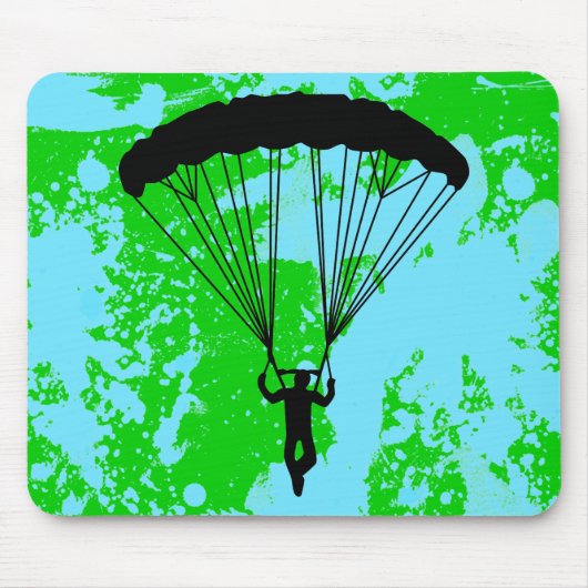 Skydiver Silhouette Mousepad (Vorne)