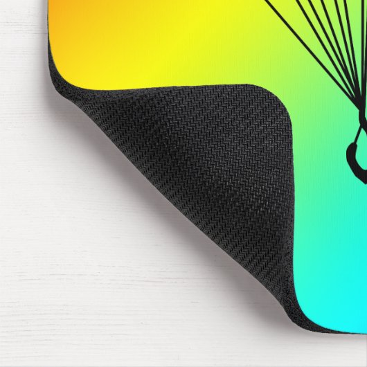 Skydiver-Silhouette Mousepad (Ecke)