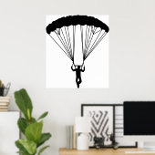 Skydiver Silhouette Poster (Heimbüro)