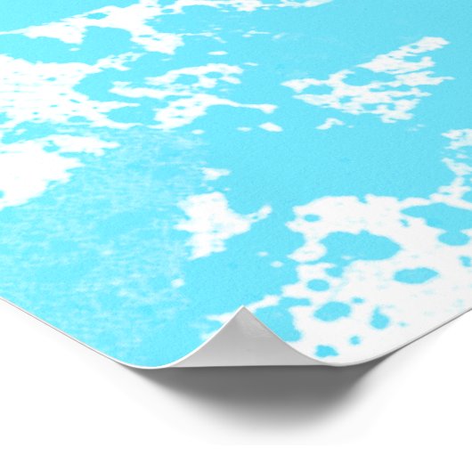 Skydiver Silhouette Poster (Ecke)