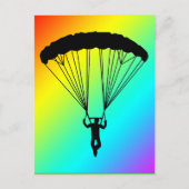 Skydiver Silhouette Postkarte (Vorderseite)