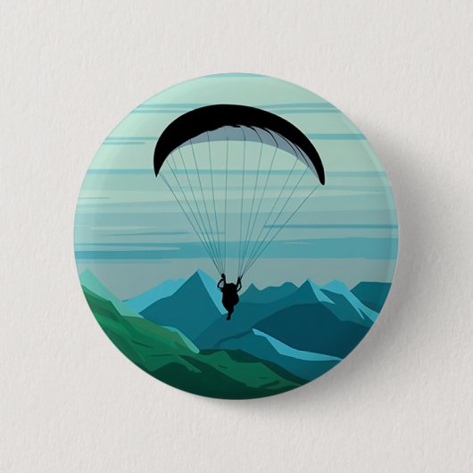 Skydiver Skydiver Fallschirmspringen Skydive-Gesch Button (Vorderseite)