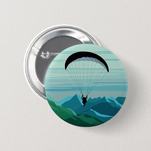 Skydiver Skydiver Fallschirmspringen Skydive-Gesch Button (Vorne & Hinten)