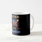 Skydiver Skydiver Retro Behalt Calm Funny Geschenk Kaffeetasse (VorderseiteRechts)