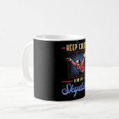 Skydiver Skydiver Retro Behalt Calm Funny Geschenk Kaffeetasse (Vorderseite Links)