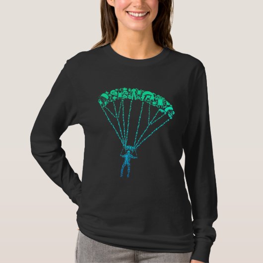 Skydiver Skydiving Parachuting Parachutist T-Shirt (Vorderseite)