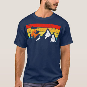 Skydiver Sunset and Mountains Skydiving (3) T-Shirt
