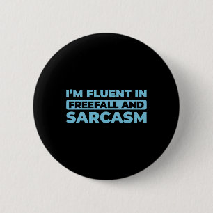 Skydiver-Surfen - Sky-Parachuting Fallschirmspring Button