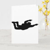 Skydiver-Symbol Karte (Gelbe Blume)