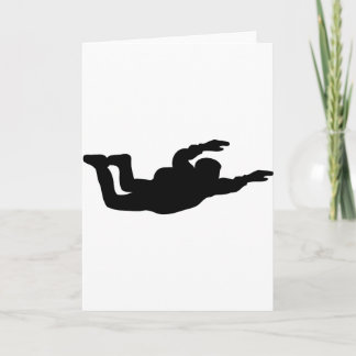 Skydiver-Symbol Karte