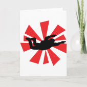 Skydiver-Symbol Karte (Vorderseite)