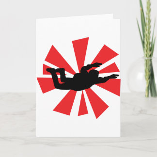 Skydiver-Symbol Karte