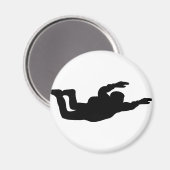 Skydiver-Symbol Magnet (Vorderseite/Rückseite)
