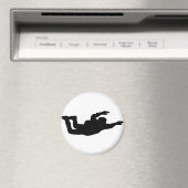Skydiver-Symbol Magnet (In Situ (Geschirrspüler))