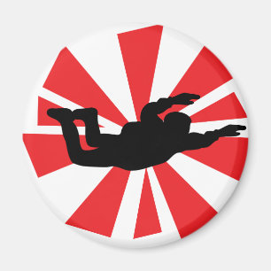 Skydiver-Symbol Magnet