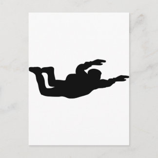Skydiver-Symbol Postkarte