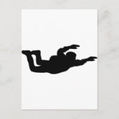 Skydiver-Symbol Postkarte (Vorderseite)