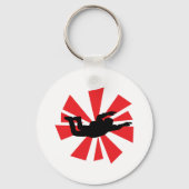 Skydiver-Symbol Schlüsselanhänger (Vorderseite)