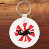 Skydiver-Symbol Schlüsselanhänger (Vorderseite)