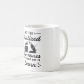 Skydiver und dann realisierte ich Abenteuer Funny Kaffeetasse (VorderseiteRechts)