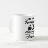 Skydiver und dann realisierte ich Abenteuer Funny Kaffeetasse (Vorderseite Links)