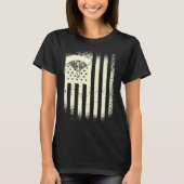 Skydiver USA Flag Parachute American Skydiver T-Shirt (Vorderseite)