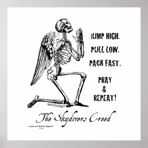 Skydivers Creation Poster