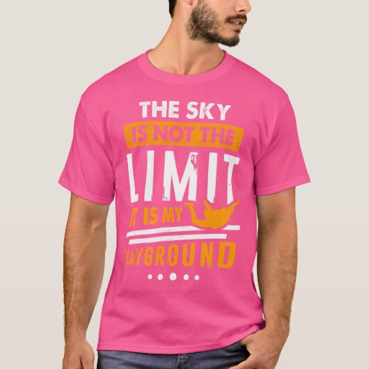 Skydivers Jumping Flugzeug Skydiving T-Shirt (Vorderseite)