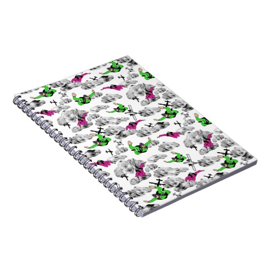 Skydivers Spiral  Notebook Notizblock (Rechte Seite)