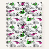 Skydivers Spiralnotebook Notizblock (Vorderseite)