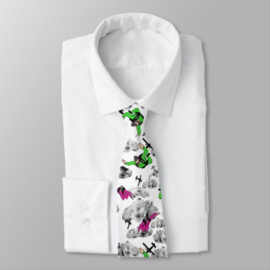 Skydiverse Krawatte (Gebunden)