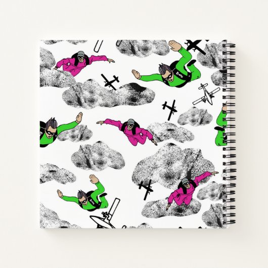 Skydiverse Notizblock (Rückseite)