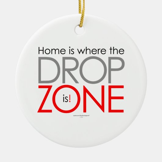 Skydiving Abstiegszone Keramikornament (Vorne)