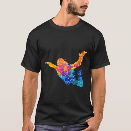 Skydiving Art Skydiver Fallschirmspringer Jumprt F T-Shirt (Vorderseite)