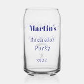 Skydiving Bachelor Party Funny Adventure Theme Dosenglas (Vorderseite)