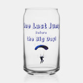 Skydiving Bachelor Party Funny Adventure Theme Dosenglas (Rückseite)