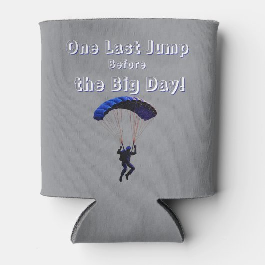 Skydiving Bachelor Party Funny Adventure Theme Dosenkühler (Vorderseite)