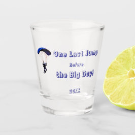 Skydiving Bachelor Party Funny Adventure Theme Schnapsglas