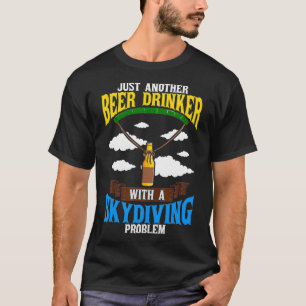 Skydiving Beer Lover Parachute Skydiver Craft T-Shirt