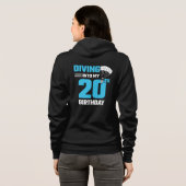 Skydiving Birthday - 20. - Erstes Skydiving Hoodie (Schwarz voll)