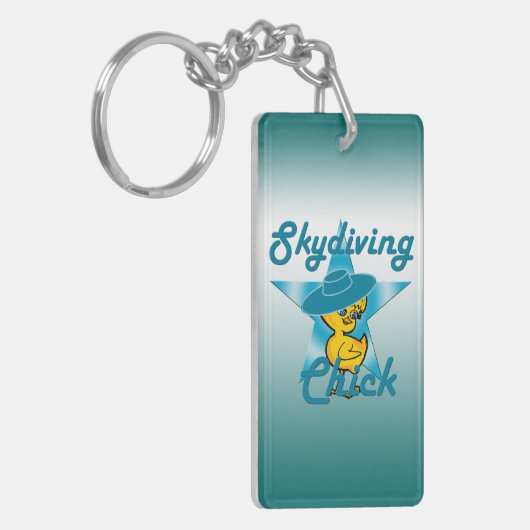 Skydiving Chick #7 Schlüsselanhänger (Vorderseite links)