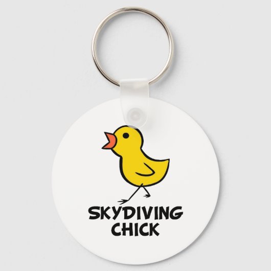 Skydiving Chick Schlüsselanhänger (Vorderseite)