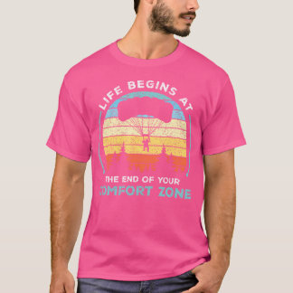 Skydiving - Das Leben beginnt am Ende Ihres Komfor T-Shirt